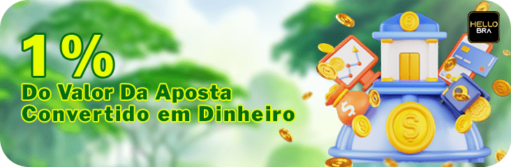 1% Do Valor Da Aposta Convertido em Dinheiro
